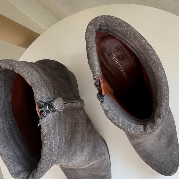 Rebecca Minkoff Benson Suede Ankle Boots in Grey Size 7.5 - Picture 3 of 8